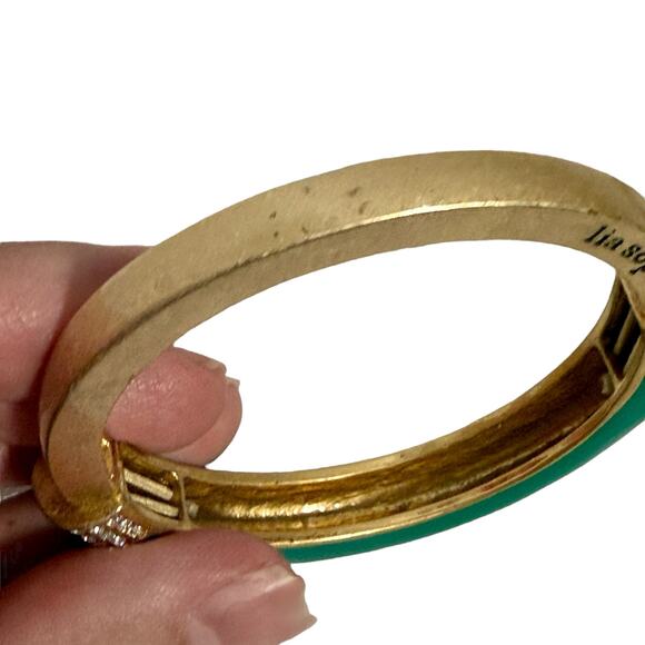 3/$20 Lia Sophia Set 2 Women's Goldtone & Enamel Rhinestones Chromatic Blacelets - Picture 5 of 8